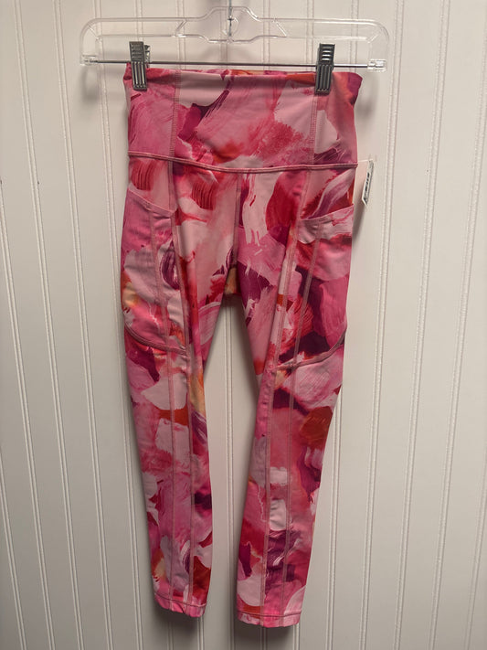 Athletic Leggings Capris By Athleta In Pink, Size: Xxs