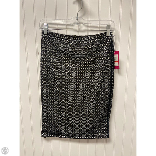 Skirt Midi By Vince Camuto In Black & White, Size: Xsp