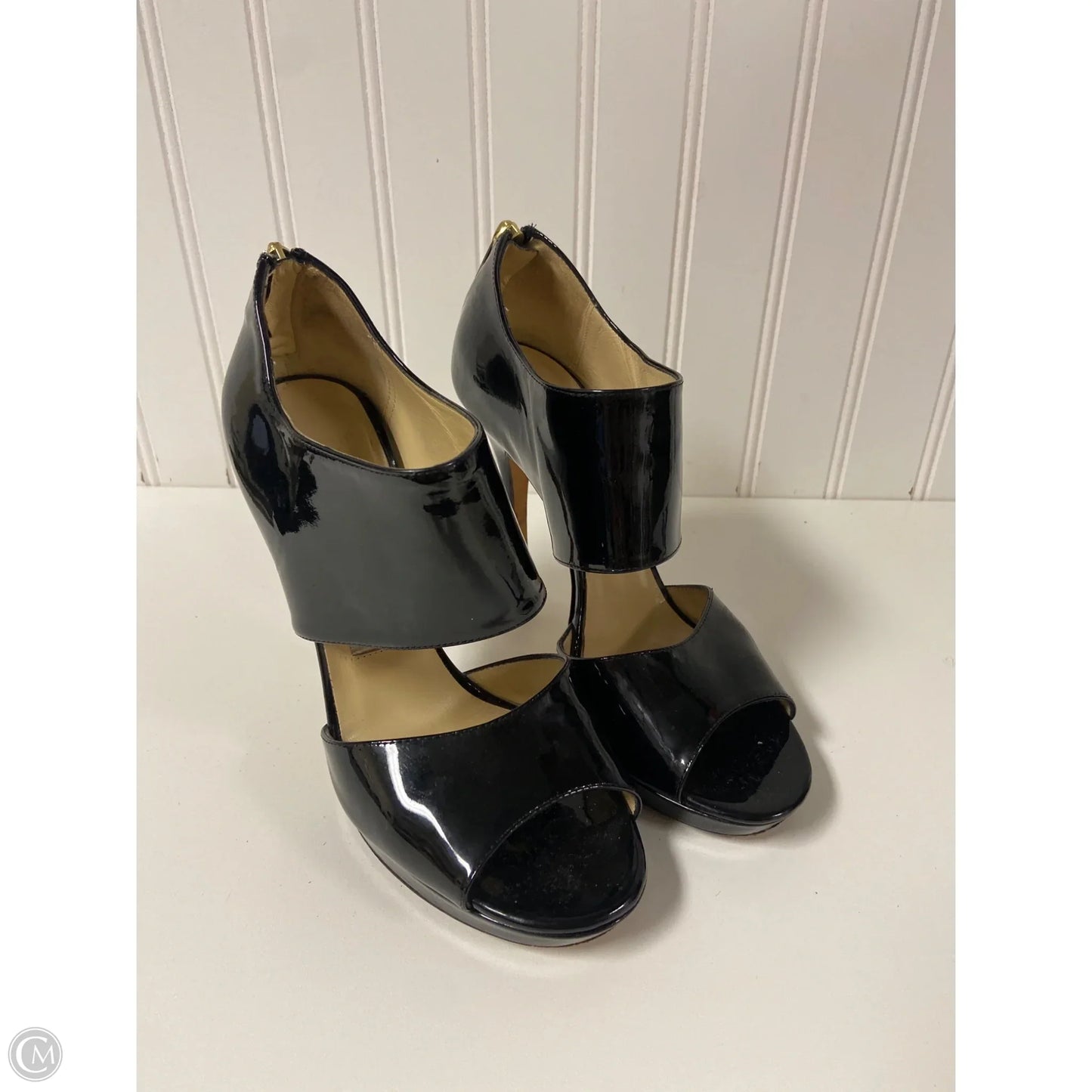 Sandals Luxury Designer By Jimmy Choo In Black, Size: 6