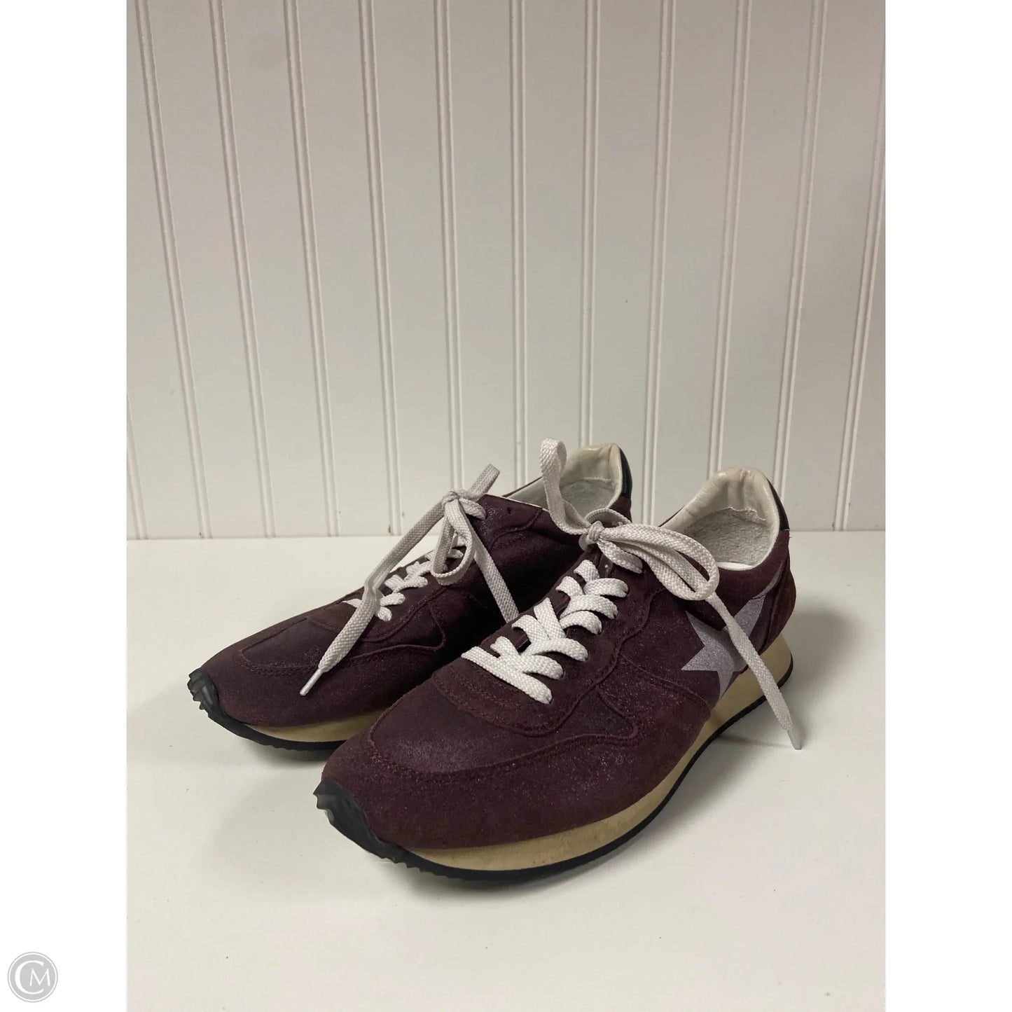 Shoes Luxury Designer By Golden Goose In Purple, Size: 8.5 or 39