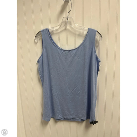 Tank Top By Talbots In Blue, Size: 1x