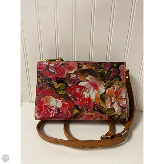 Handbag Leather By Valentina, Size: Medium