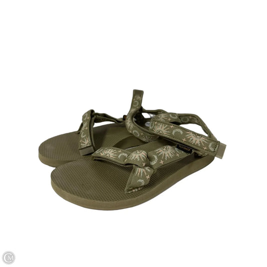 Sandals Flats By Teva In Green, Size: 9.5