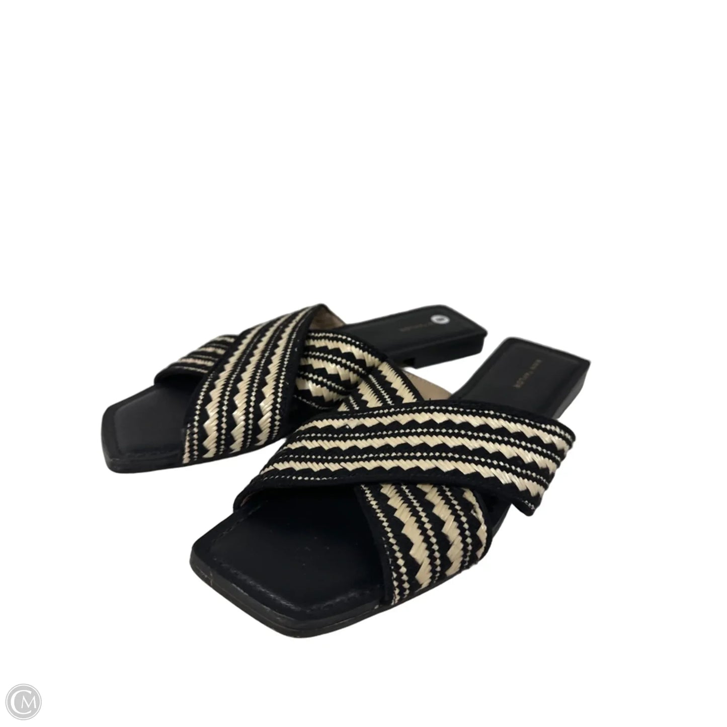 Sandals Flats By Ann Taylor In Black, Size: 8