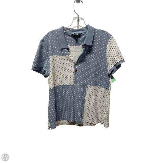 Top Short Sleeve By Polo Ralph Lauren In Blue, Size: Xl