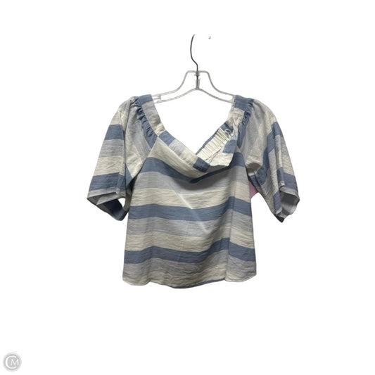 Top Short Sleeve By Sugar Lips In Striped Pattern, Size: S