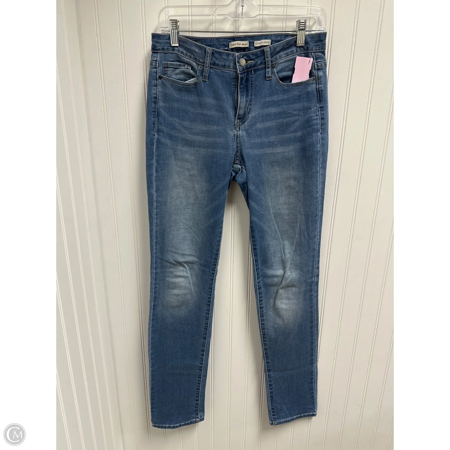 Jeans Skinny By Calvin Klein In Blue, Size: 8