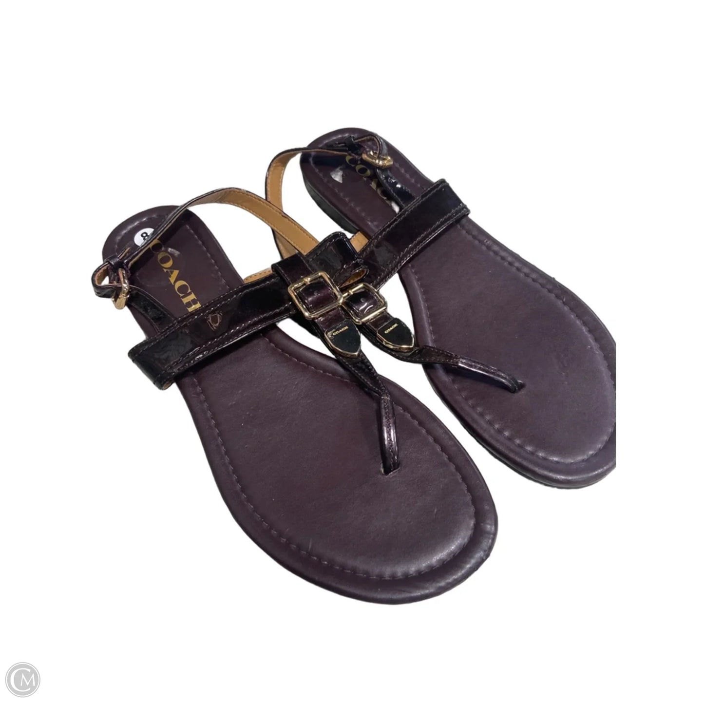Sandals Designer By Coach In Purple, Size: 8
