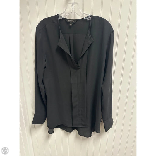 Top Long Sleeve By Banana Republic In Black, Size: M