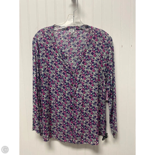 Top Long Sleeve By Splendid In Multi-colored, Size: S