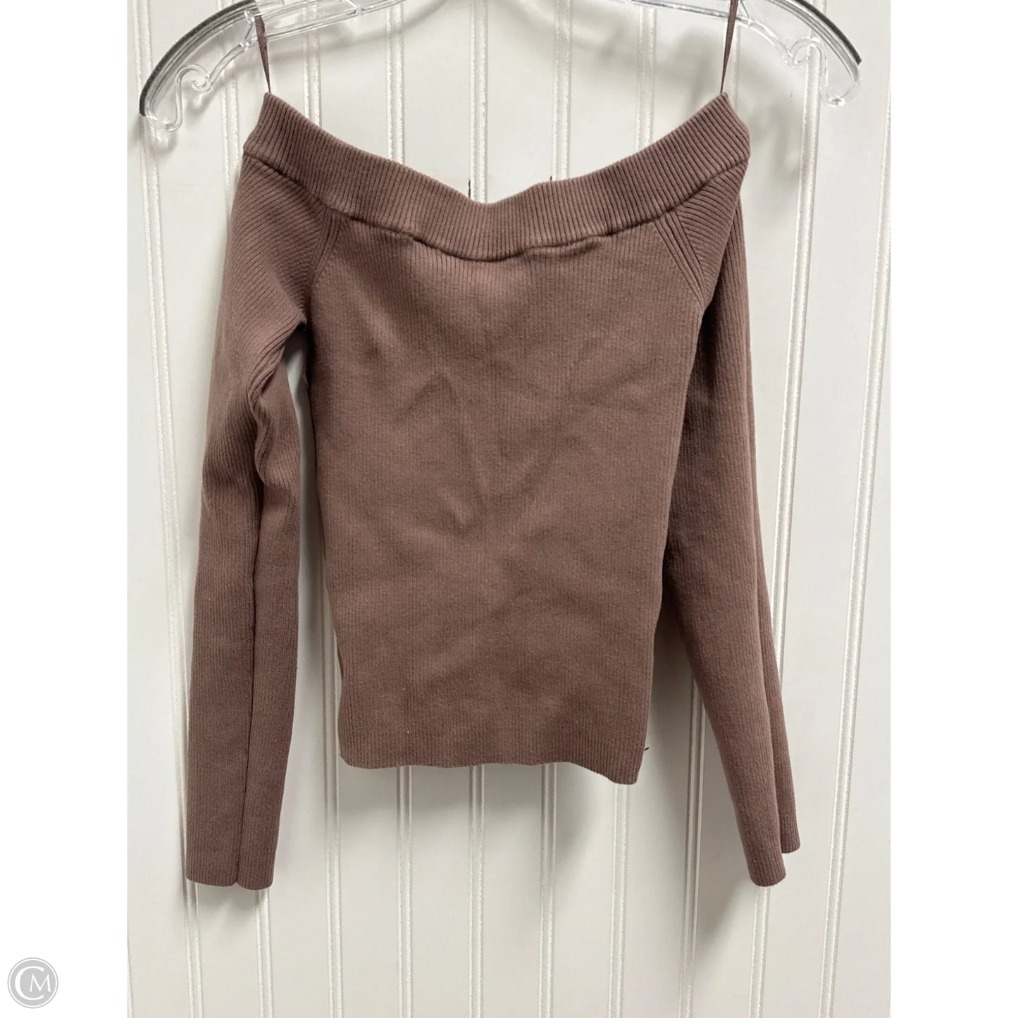 Top Long Sleeve By Express In Brown, Size: S
