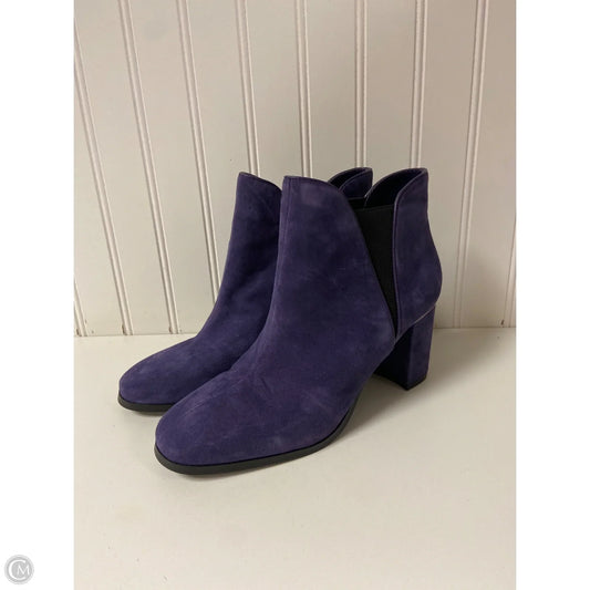 Boots Ankle Heels By White House Black Market In Purple, Size: 7