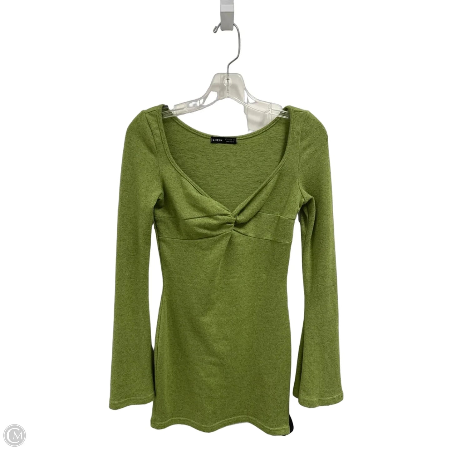 Dress Casual Midi By Shein In Green, Size: Xs