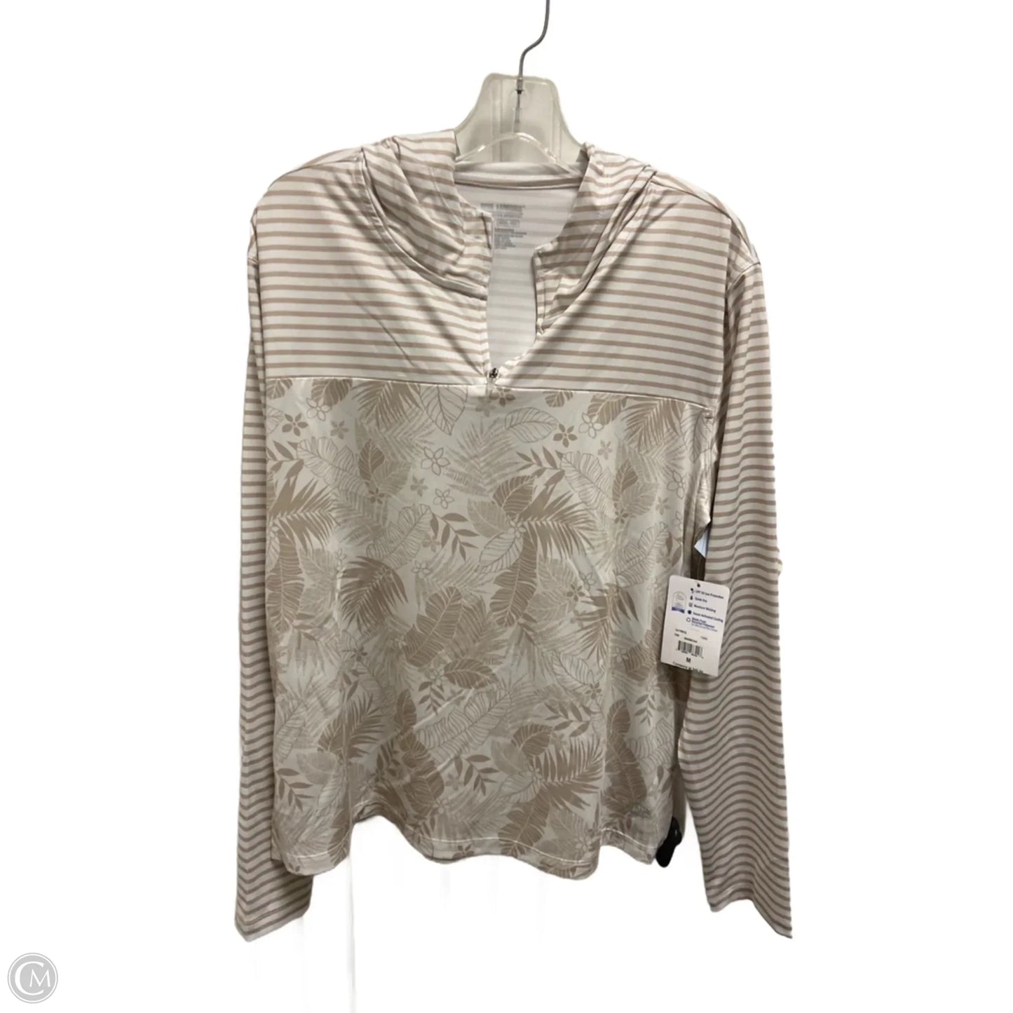 Athletic Jacket By Reel Legends In Brown, Size: M