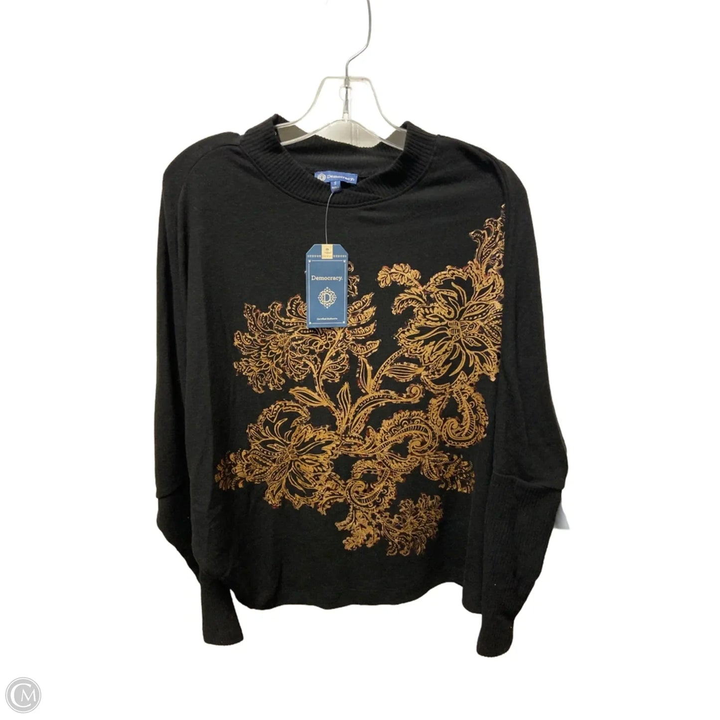 Sweater By Democracy In Black & Gold, Size: S