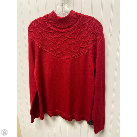 Sweater By Talbots In Red, Size: S