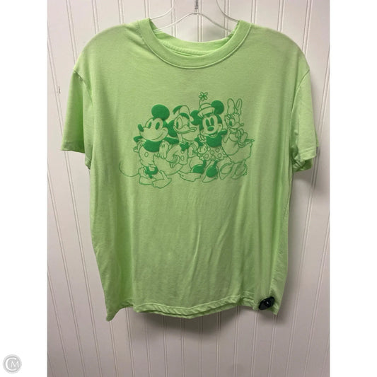 Top Short Sleeve Basic By Disney Store In Green, Size: L
