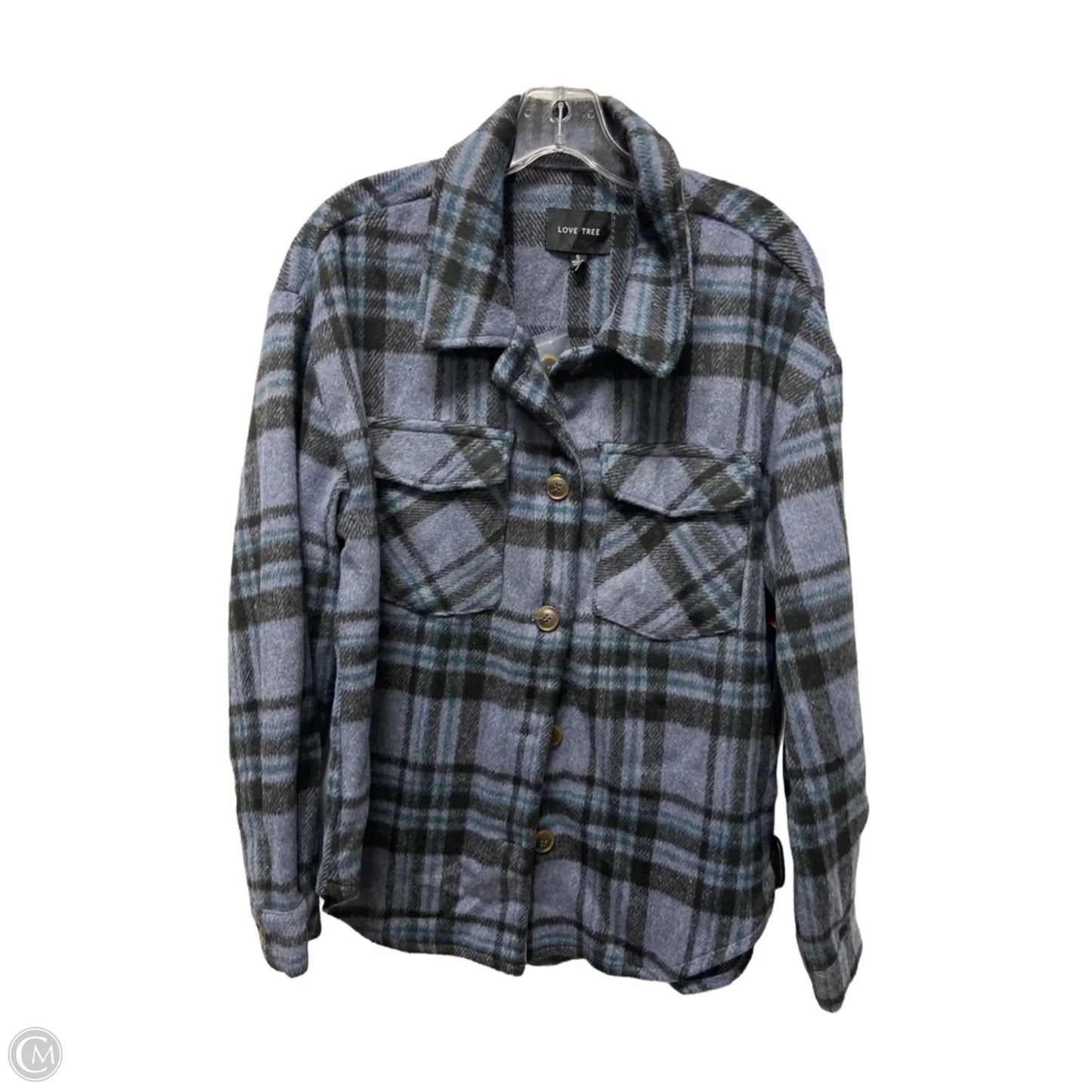 Jacket Fleece By Love Tree In Blue, Size: S