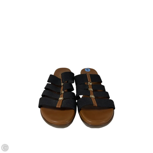 Sandals Heels Block By Italian Shoemakers In Brown, Size: 6