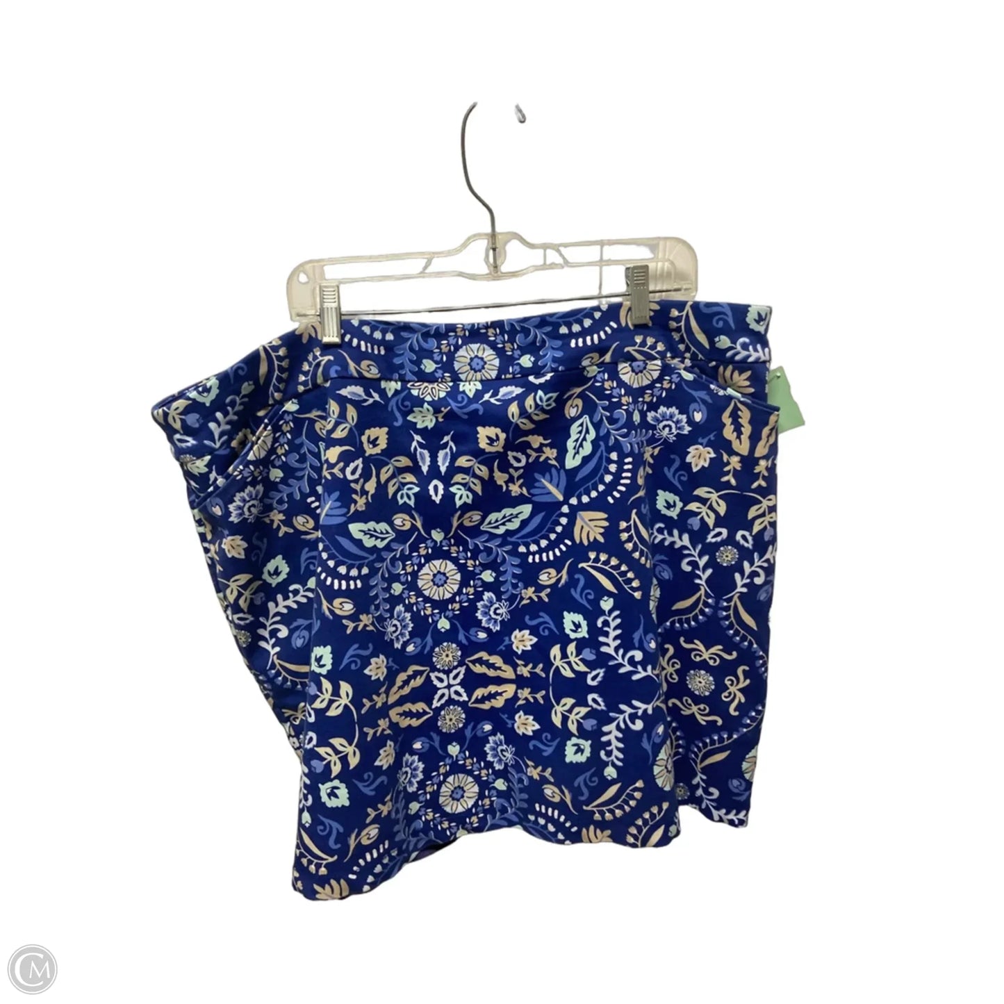 Skirt Midi By Croft And Barrow In Blue, Size: 22