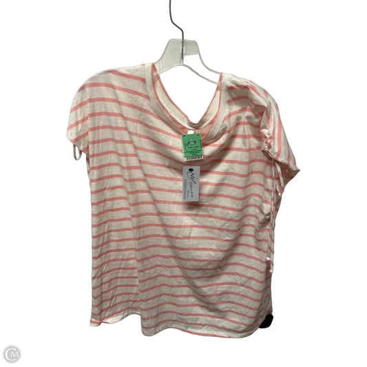 Top Short Sleeve By Ny Collection In Pink, Size: 1x
