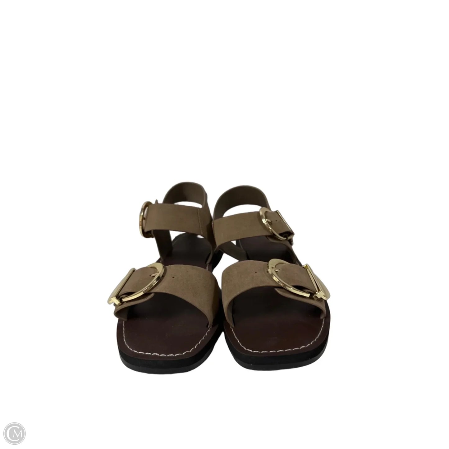 Sandals Flats By Universal Thread In Brown & Green, Size: 9