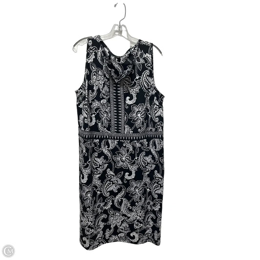 Dress Casual Midi By Talbots In Black, Size: 1x