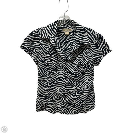 Top Short Sleeve By Michael By Michael Kors In Animal Print, Size: M
