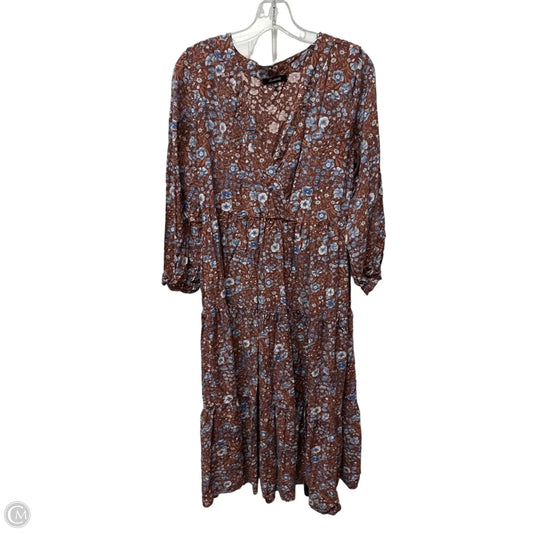 Dress Casual Midi By Madewell In Brown, Size: M
