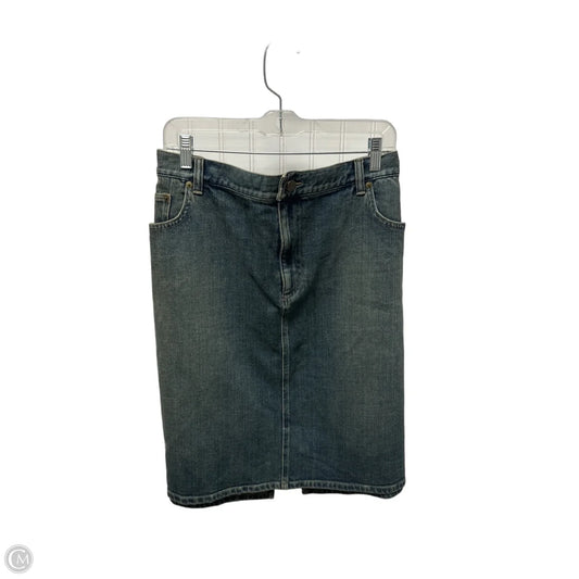 Skirt Midi By Lauren By Ralph Lauren In Blue, Size: 22