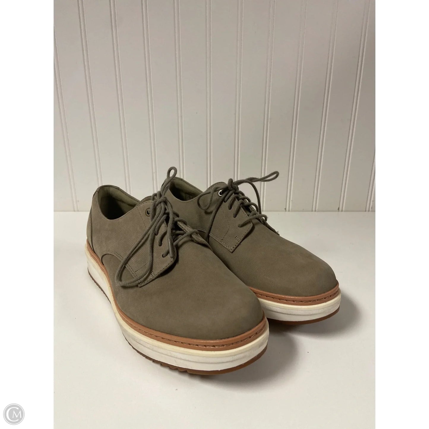 Shoes Sneakers By Clarks In Green, Size: 9