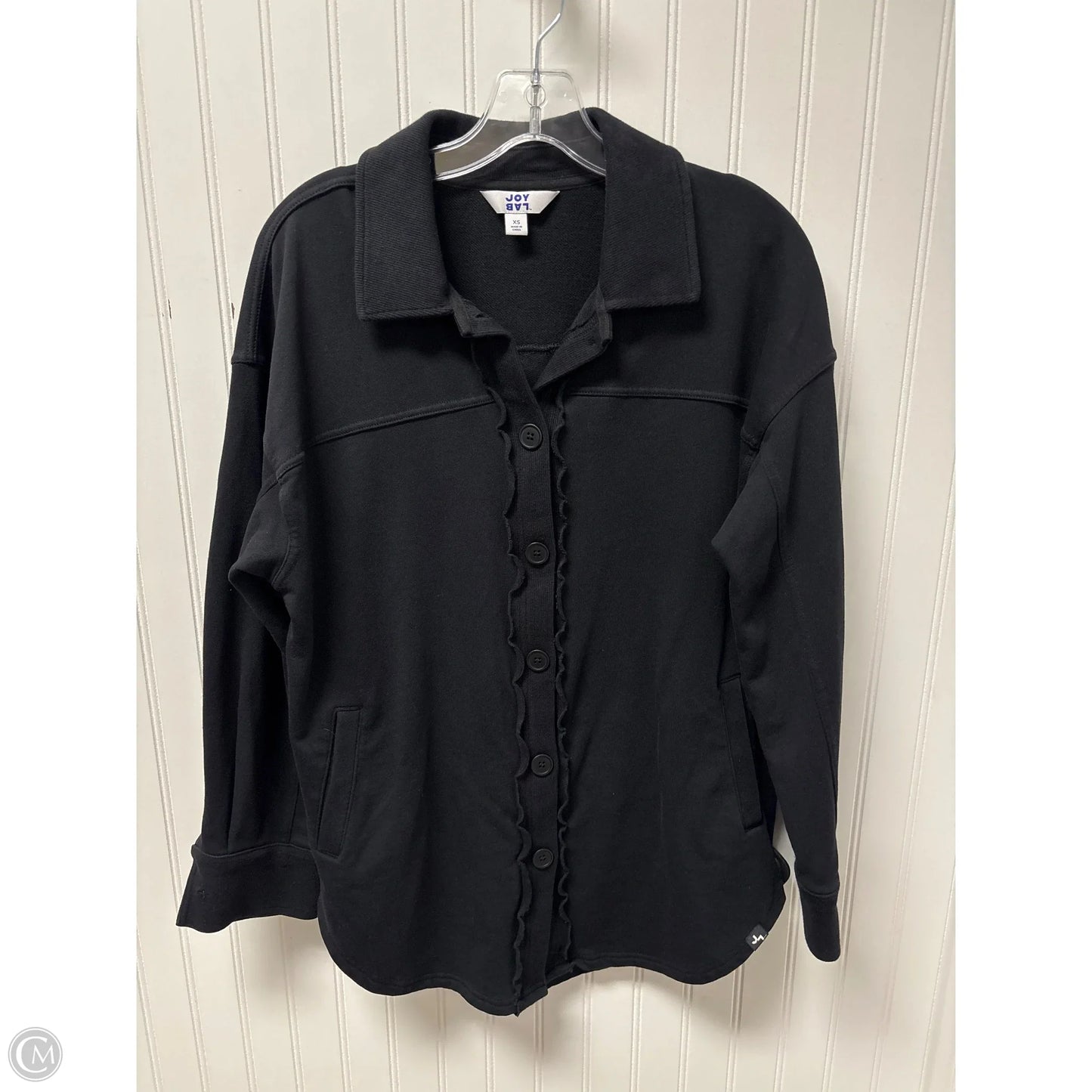 Top Long Sleeve By Isaac Mizrahi In Black, Size: S