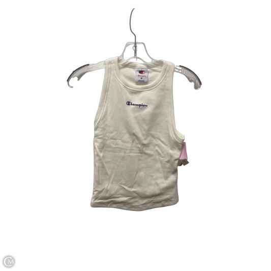 Athletic Tank Top By Champion In White, Size: M