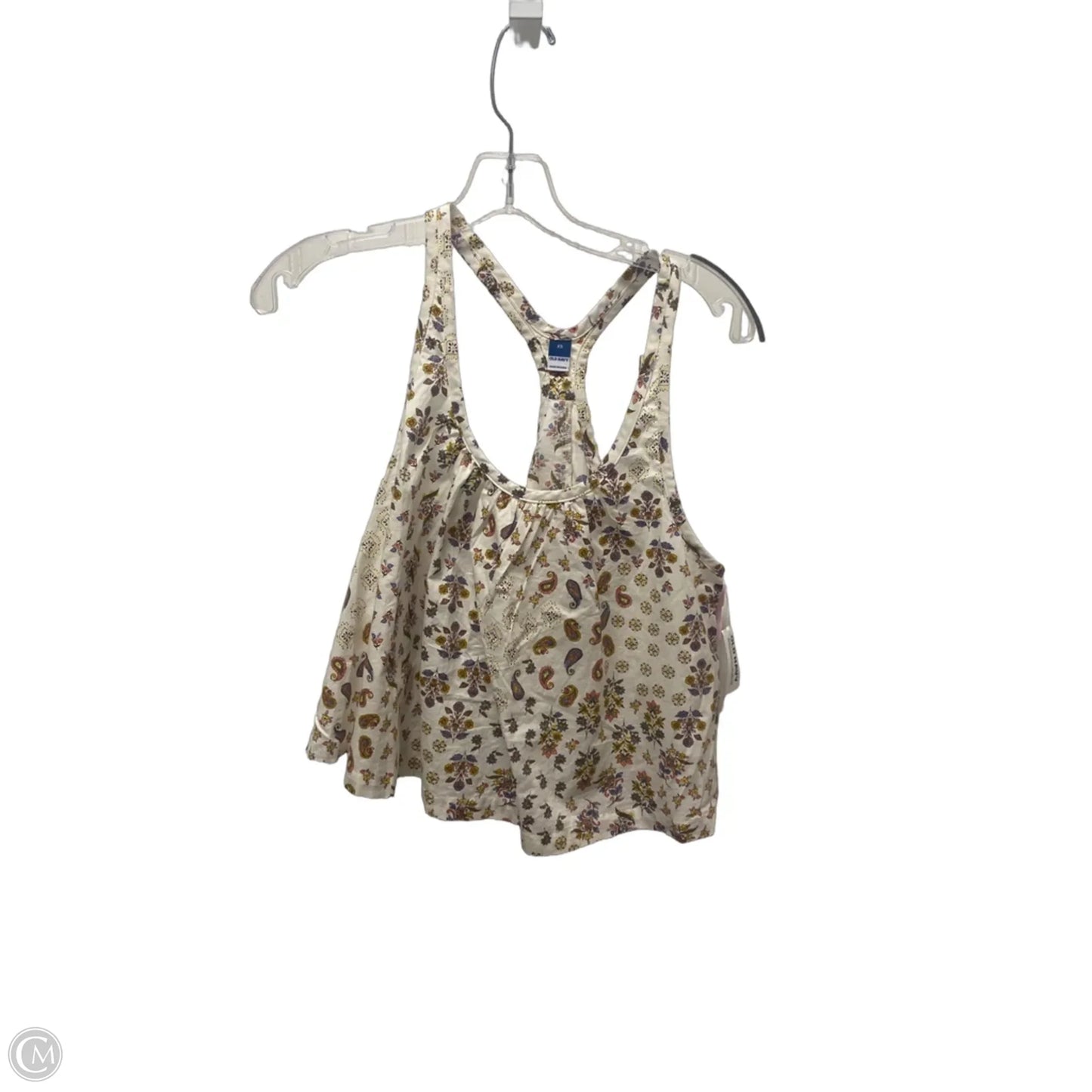 Top Sleeveless By Old Navy In Cream, Size: Xs