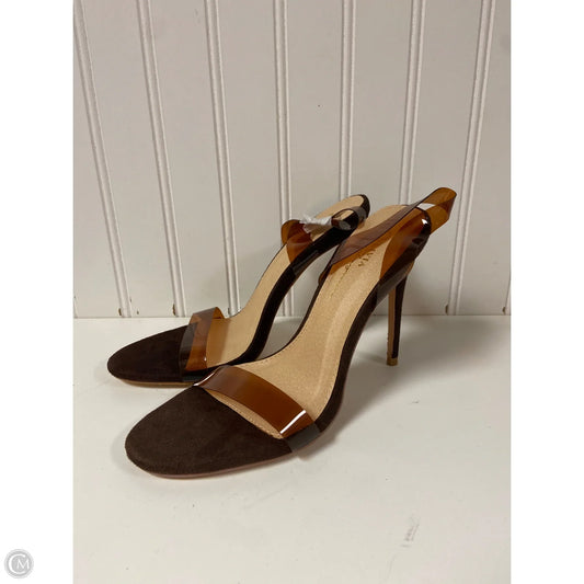 Sandals Heels Stiletto By Clothes Mentor In Brown, Size: 6.5