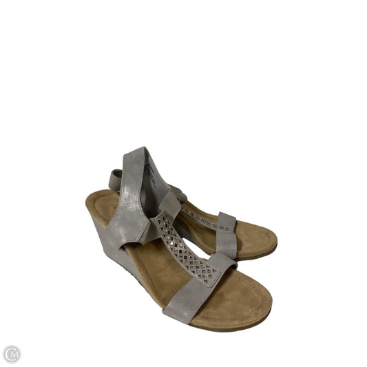 Sandals Heels Wedge By St Johns Bay In Brown, Size: 10