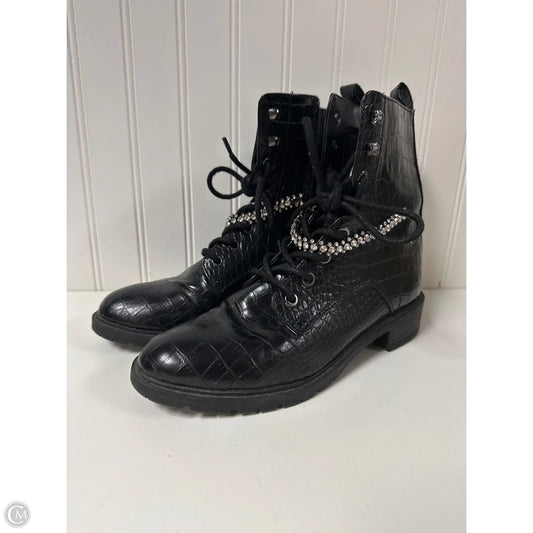 Boots Combat By Express In Black, Size: 8