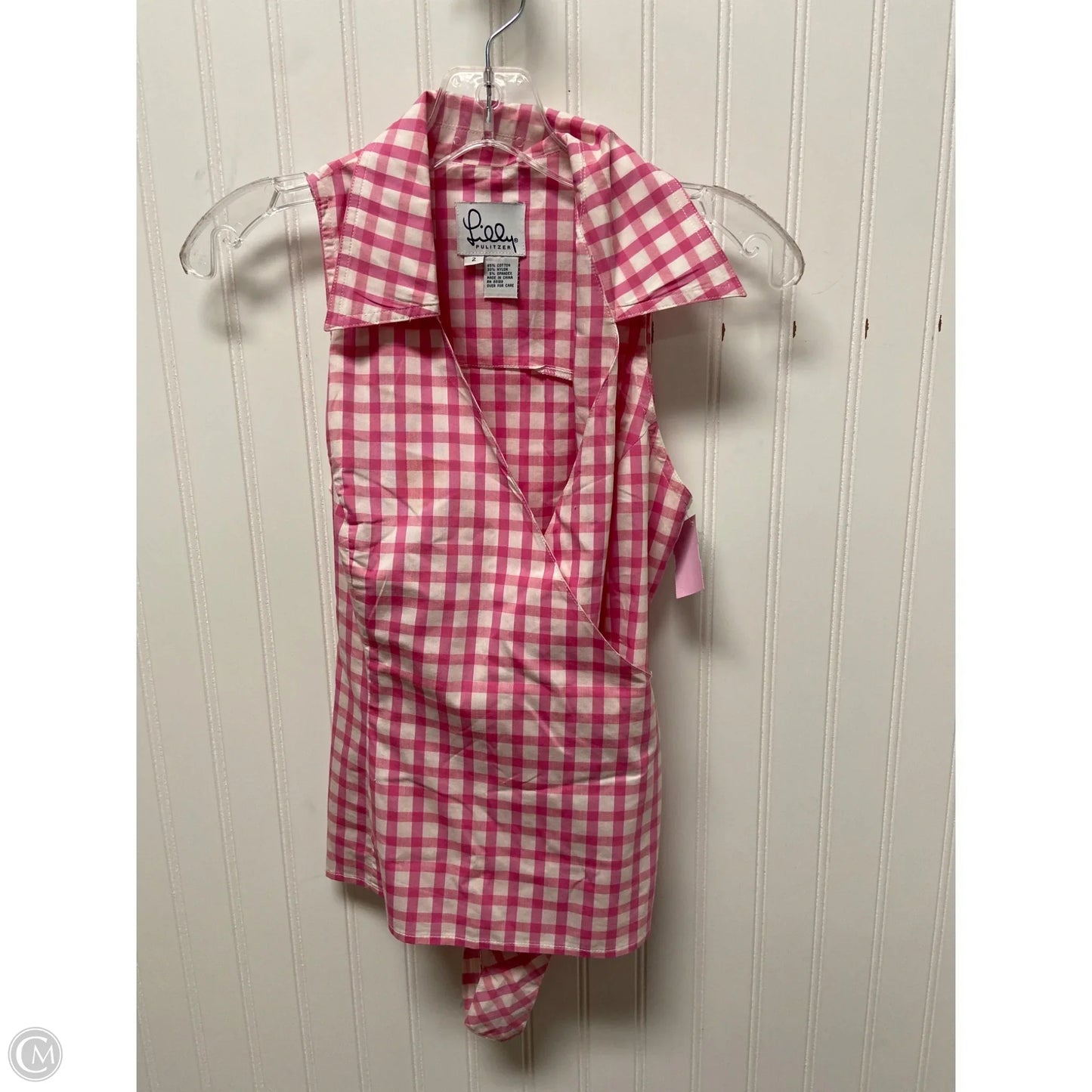 Top Sleeveless Designer By Lilly Pulitzer In Pink, Size: Xs