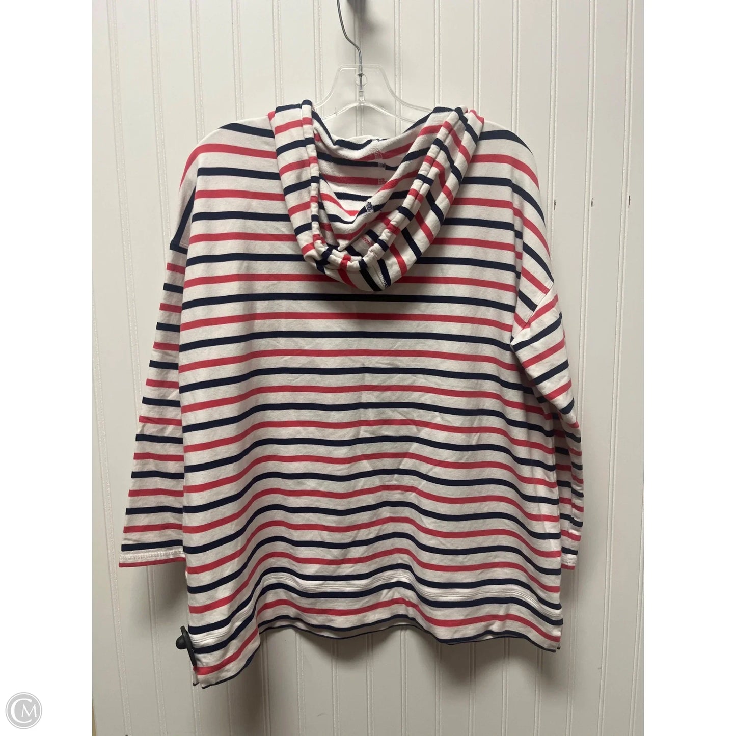 Sweatshirt Hoodie By Talbots In Striped Pattern, Size: 2x