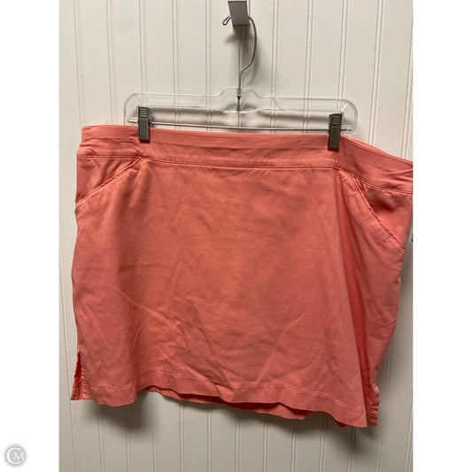 Athletic Skirt By Coral Bay In Coral, Size: 2x