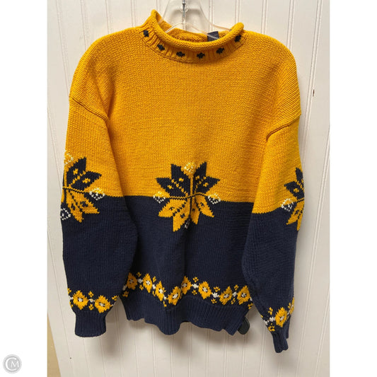 Sweater By Gap In Blue & Yellow, Size: S