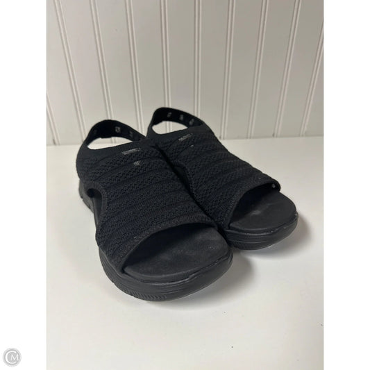 Sandals Flats By Skechers In Black, Size: 7