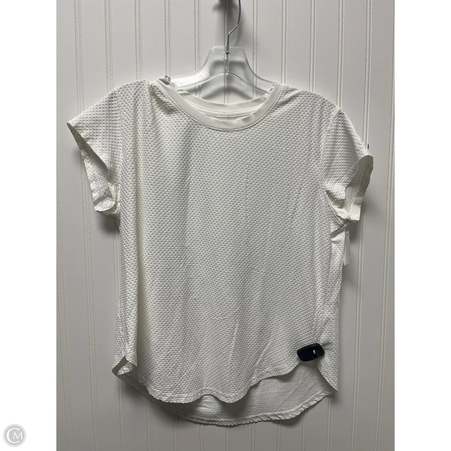 Athletic Top Short Sleeve By Calia In White, Size: M
