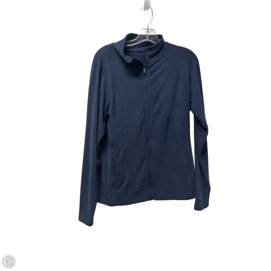 Athletic Jacket By Clothes Mentor In Blue, Size: L