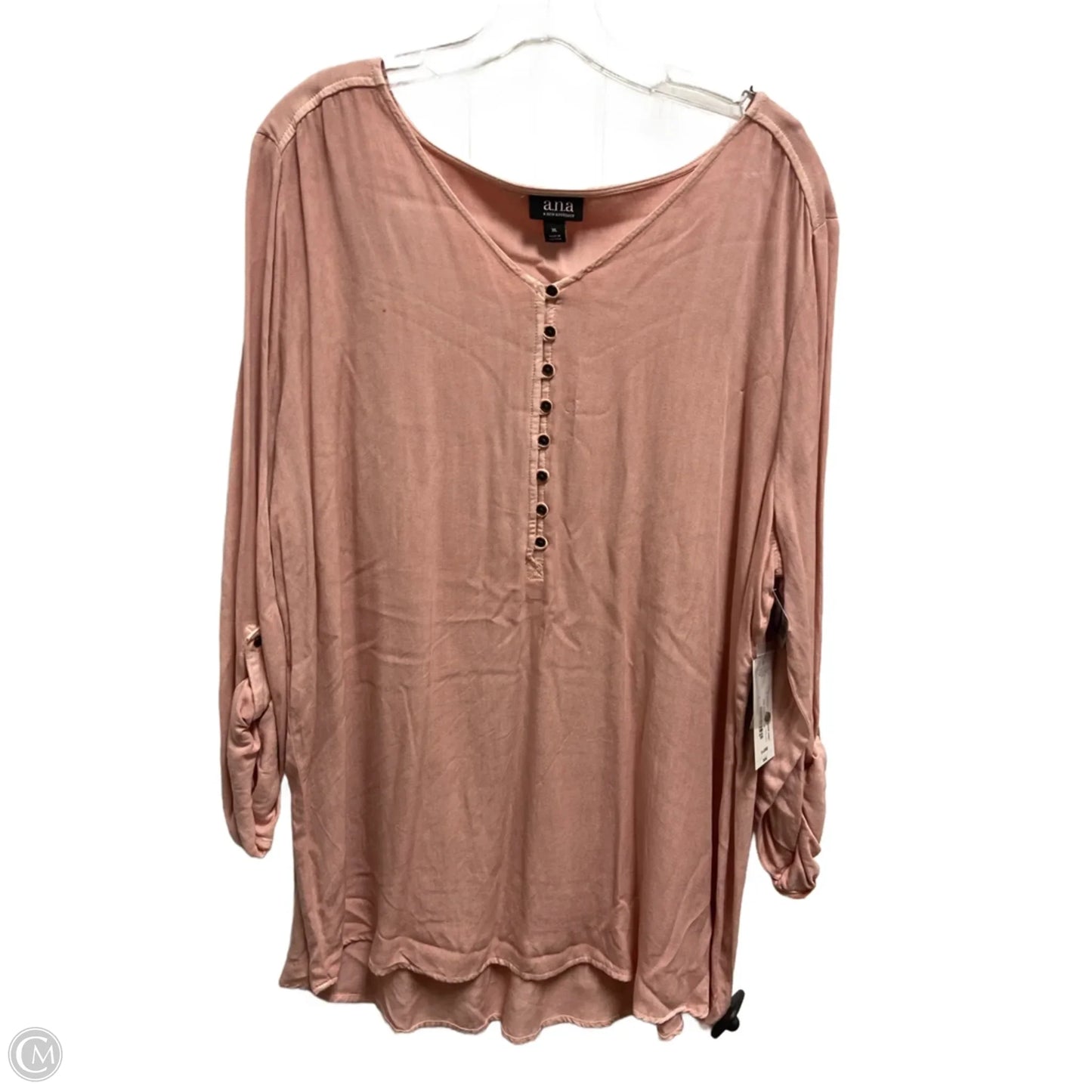 Top Long Sleeve By Ana In Pink, Size: Xl