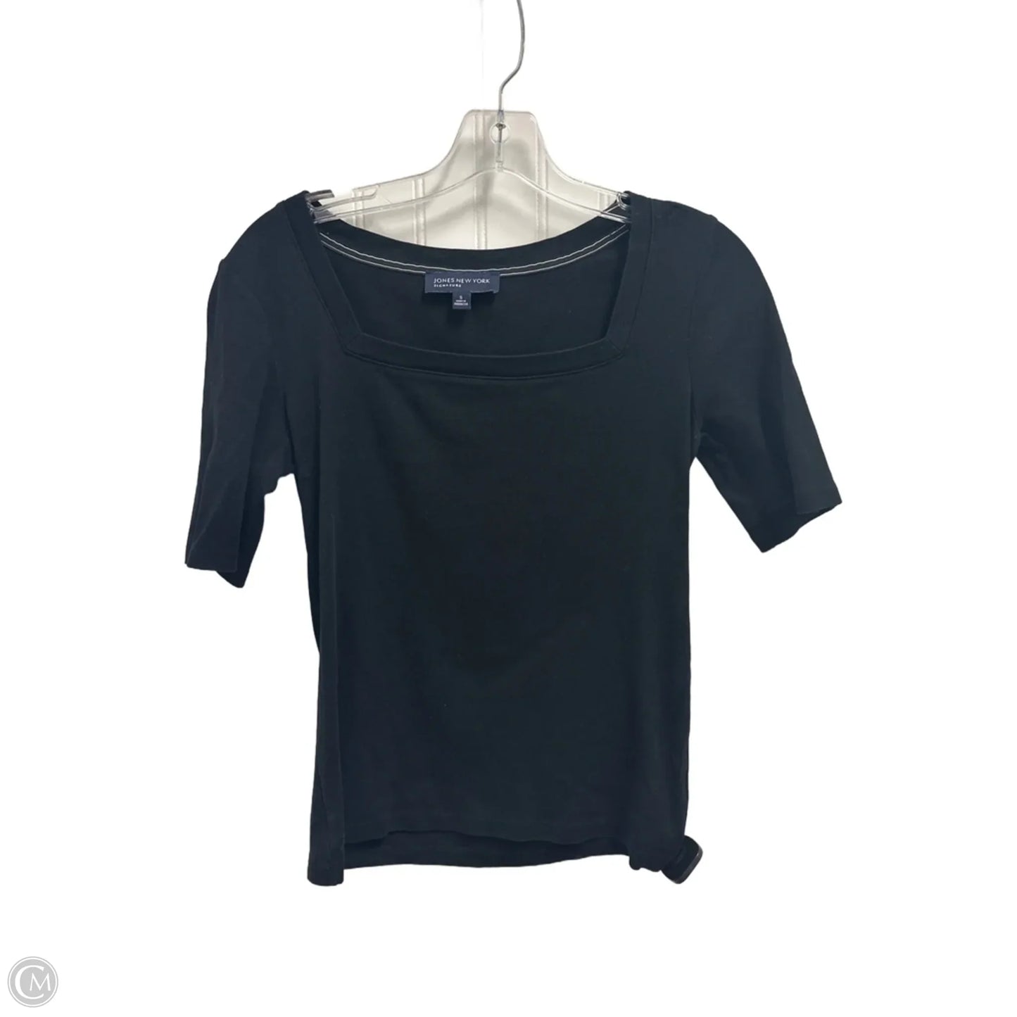 Top 3/4 Sleeve By Jones New York In Black, Size: S