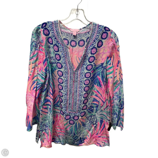 Top Long Sleeve Designer By Lilly Pulitzer In Purple, Size: Xs