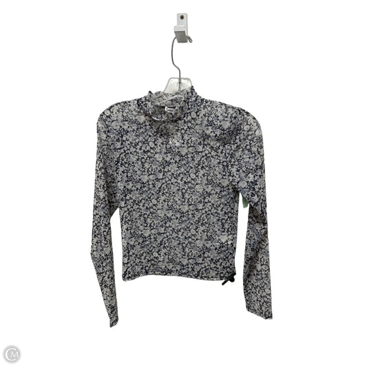 Top Long Sleeve By Abercrombie And Fitch In Blue, Size: M