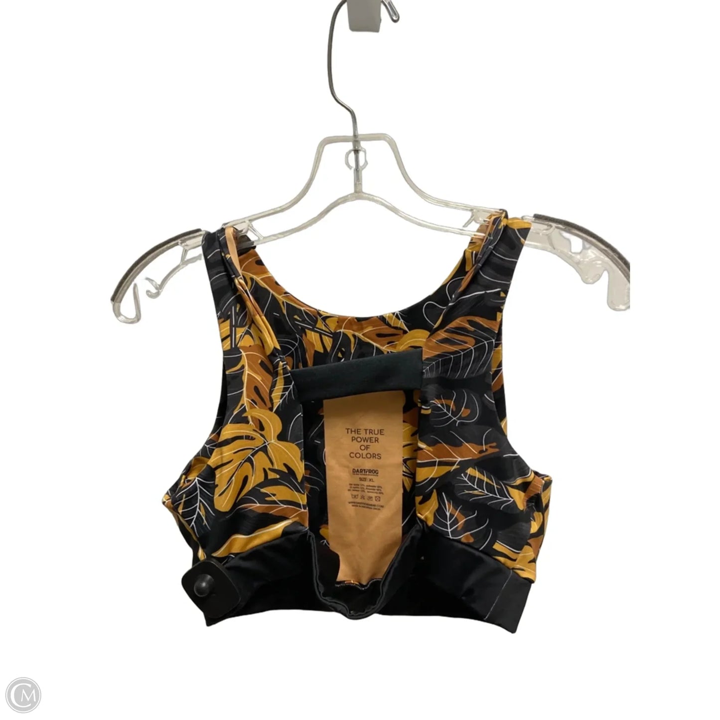 Athletic Bra By Clothes Mentor In Yellow, Size: Xl