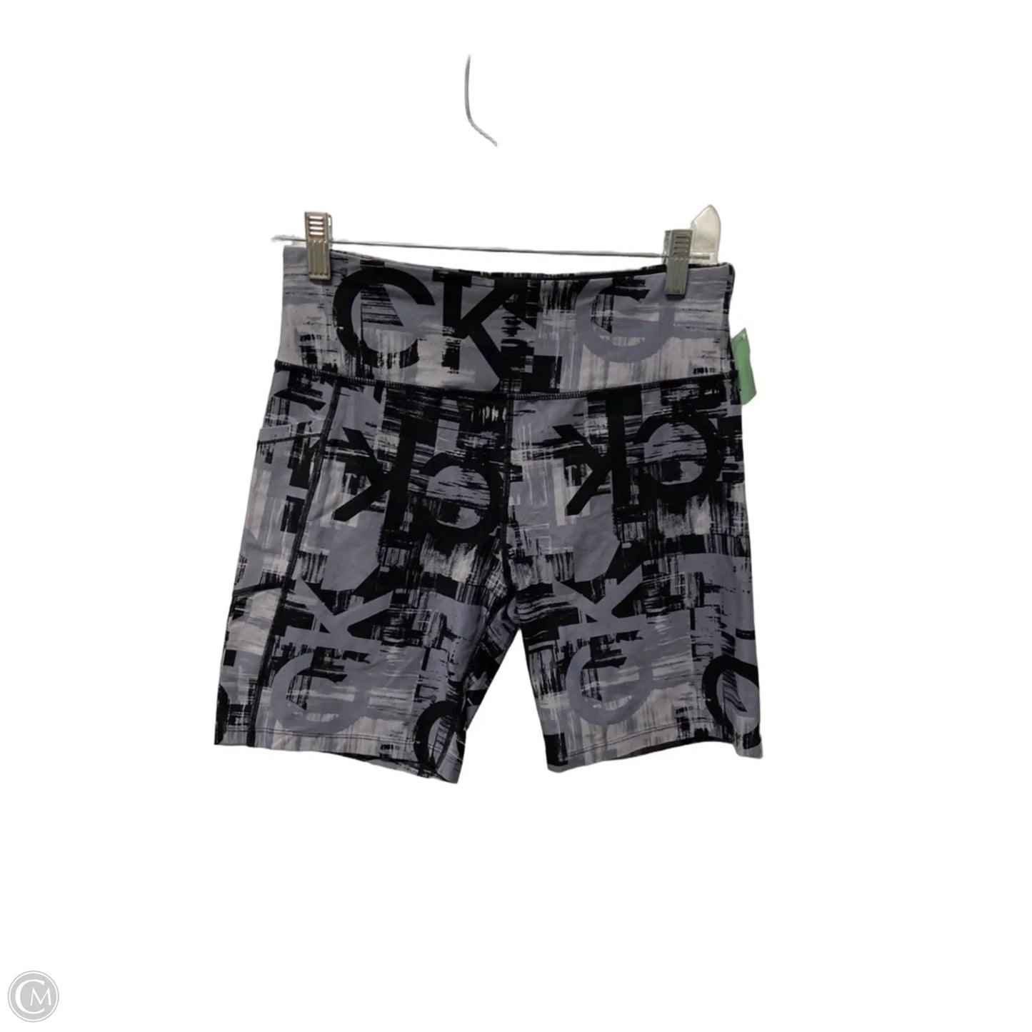 Athletic Shorts By Calvin Klein In Grey, Size: L